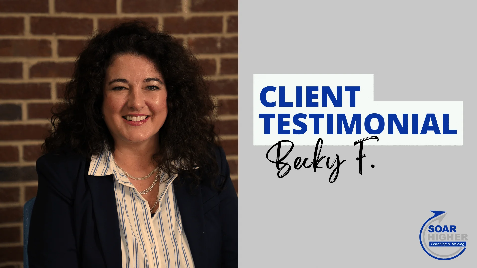 Becky F. Testimonial Card